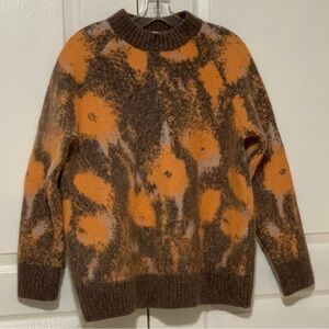 COS Brown and Peach Knit Sweater